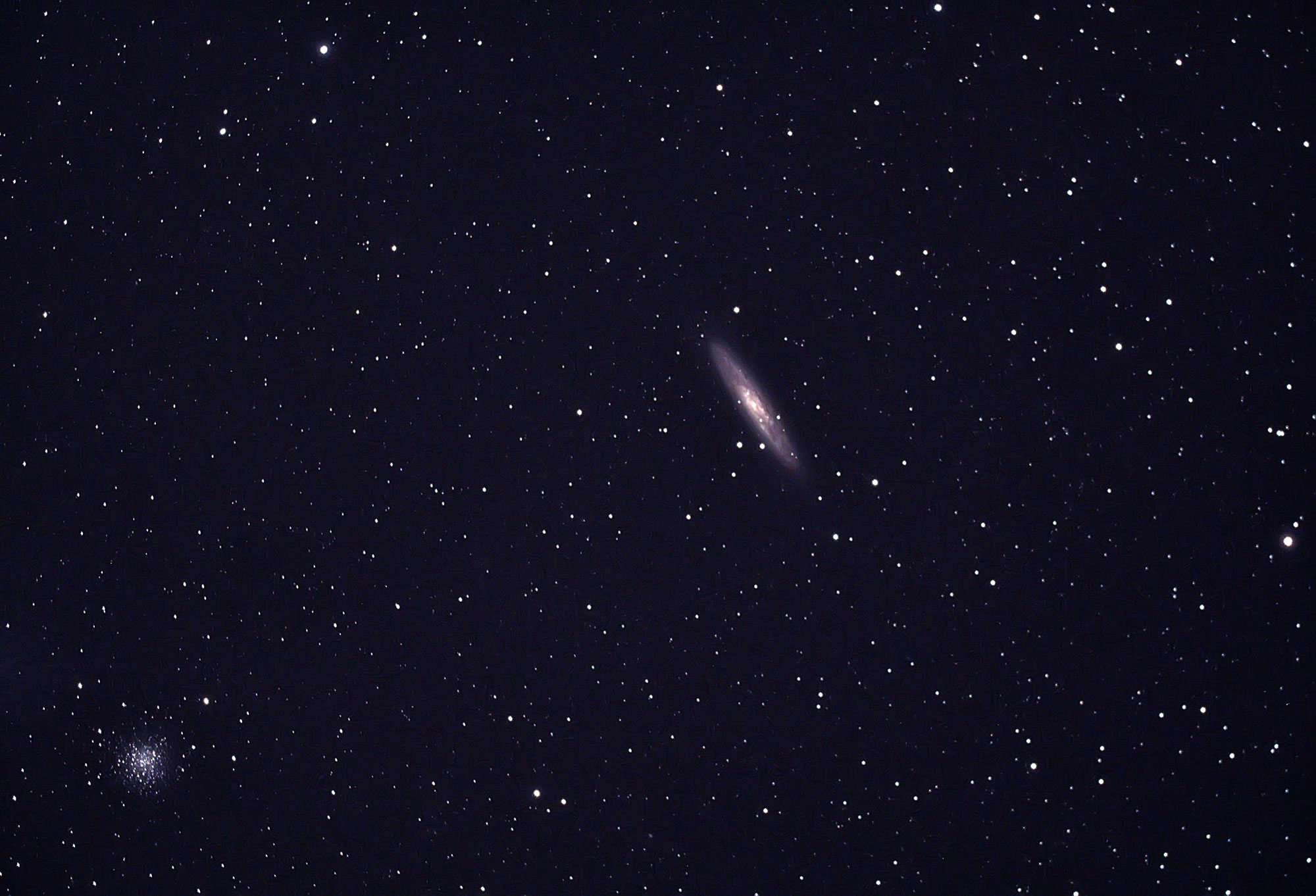 astrophotography of ngc253 with William Optics GT71 using asi 294 mcpro colour camera
