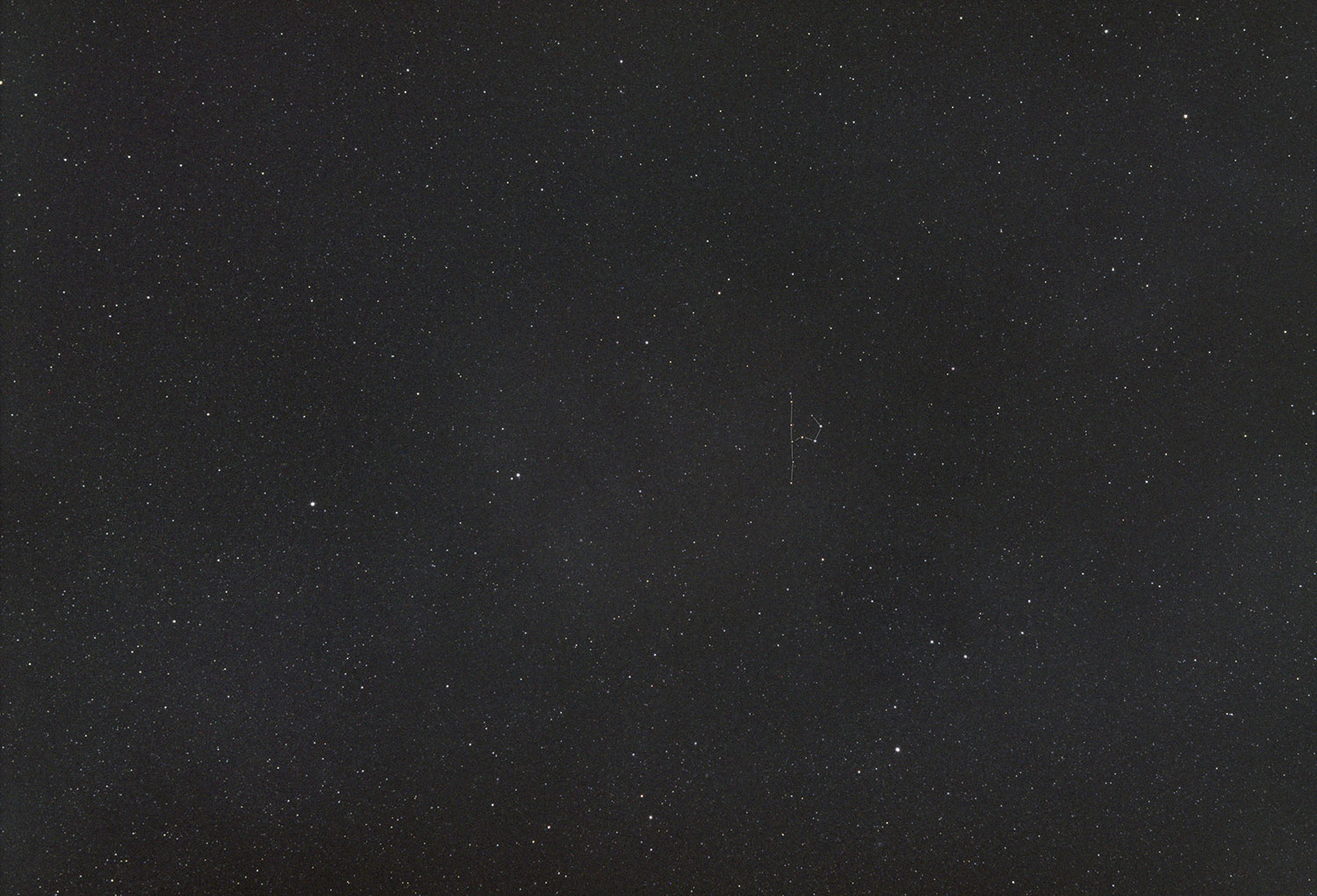 Astrophotography of Coathange 60 second exposure after light pollution removal in AstroPixel Processor