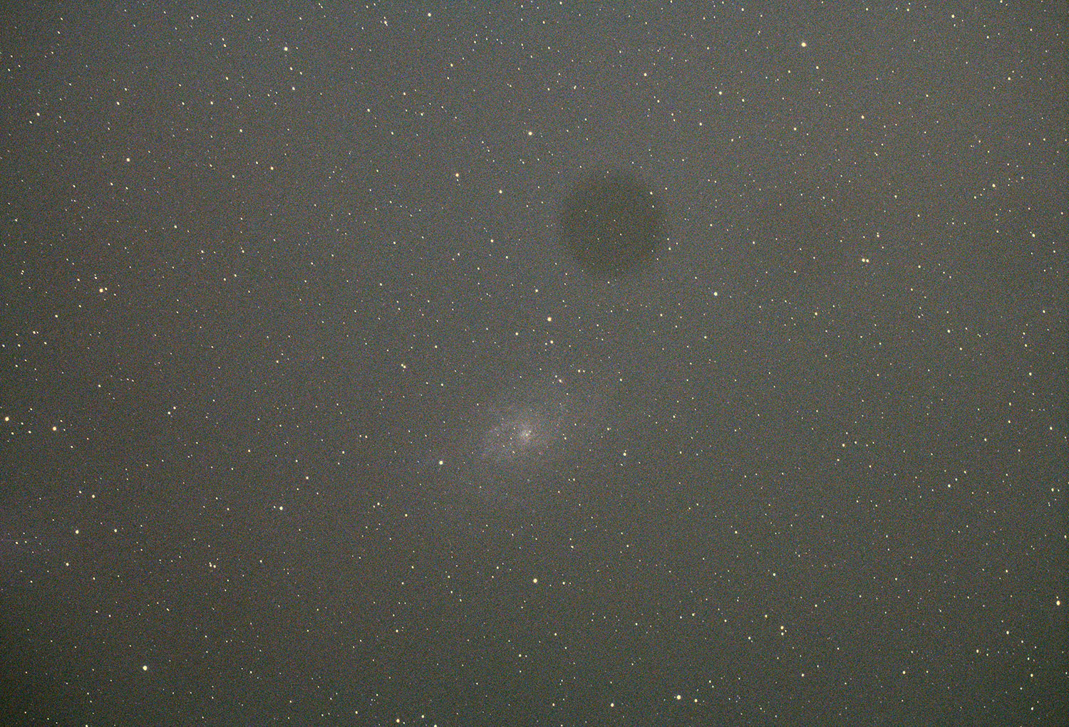 M33 single 90 second exposure after debayer in Fitswork