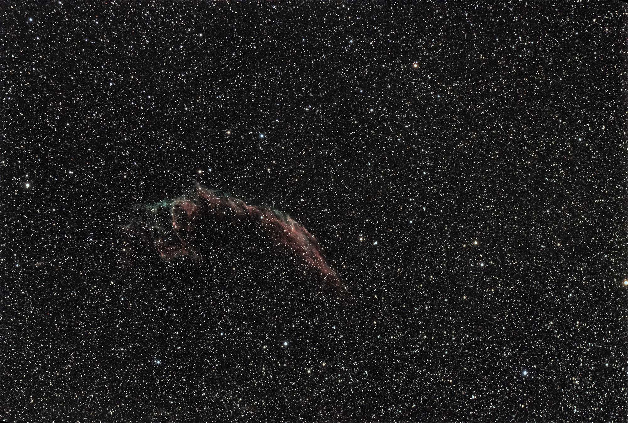 Veil Nebula astrophotography: William Optics GT 71, ASI 294 with Star Adventurer EQ Mount