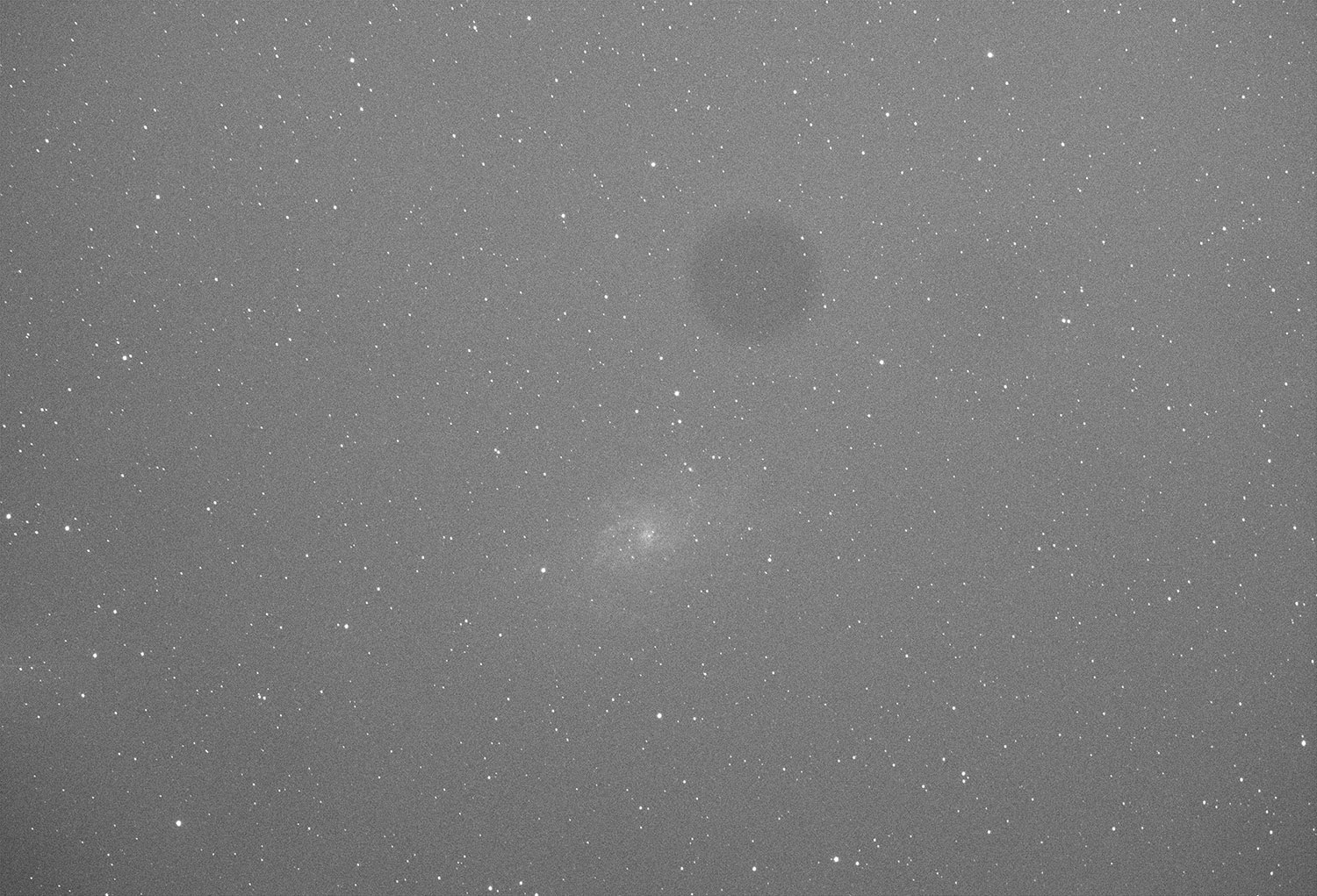 M33 single 90 second exposure before debayer