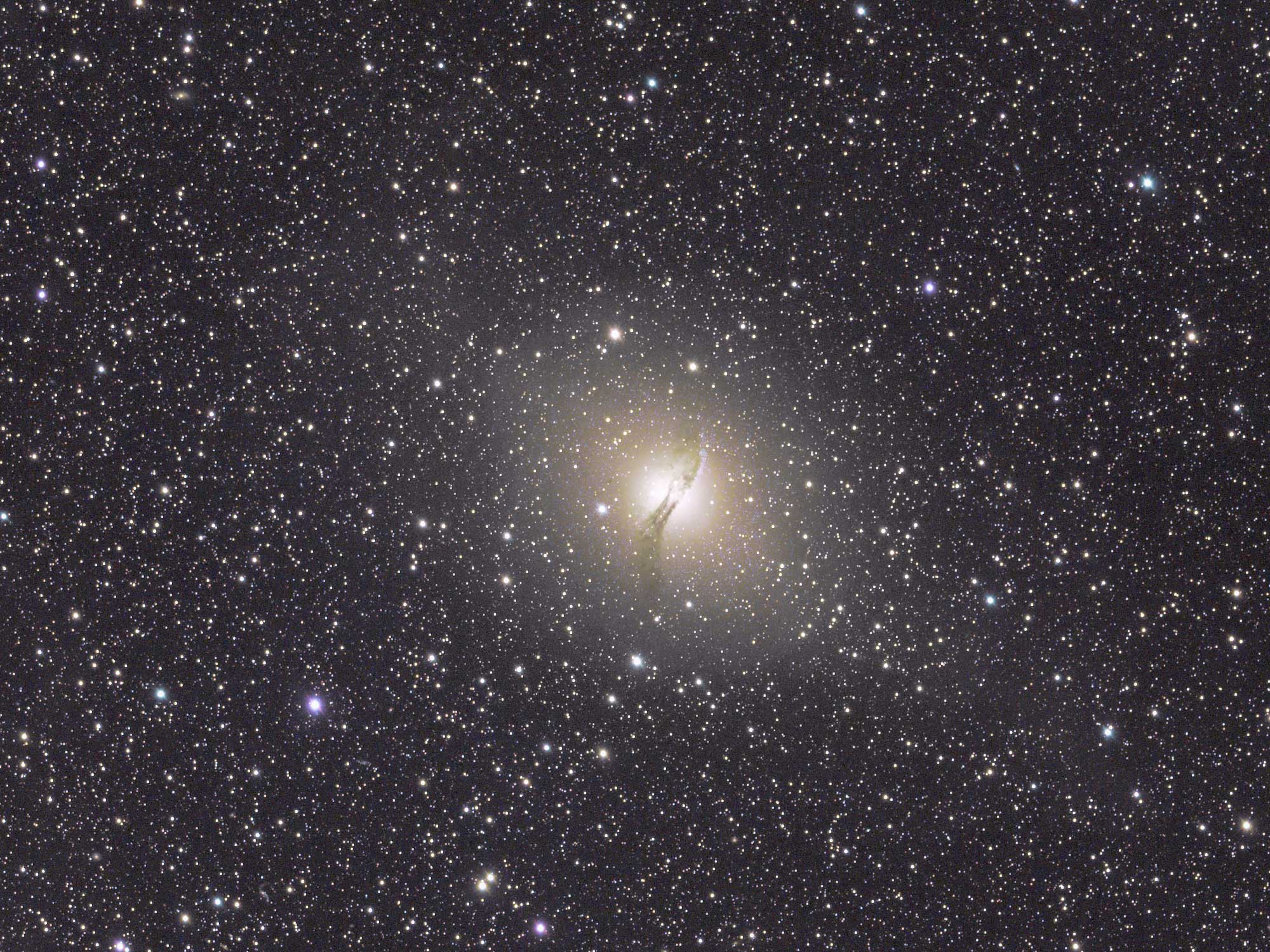 Close up of NGC5128 captured with RASA8 and ASI294Mc Pro
