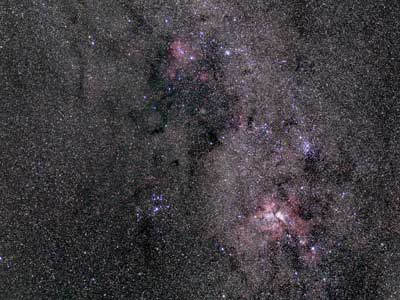 Eta Carinae wide field, Olympus 50mm lens & ASI294MC Pro