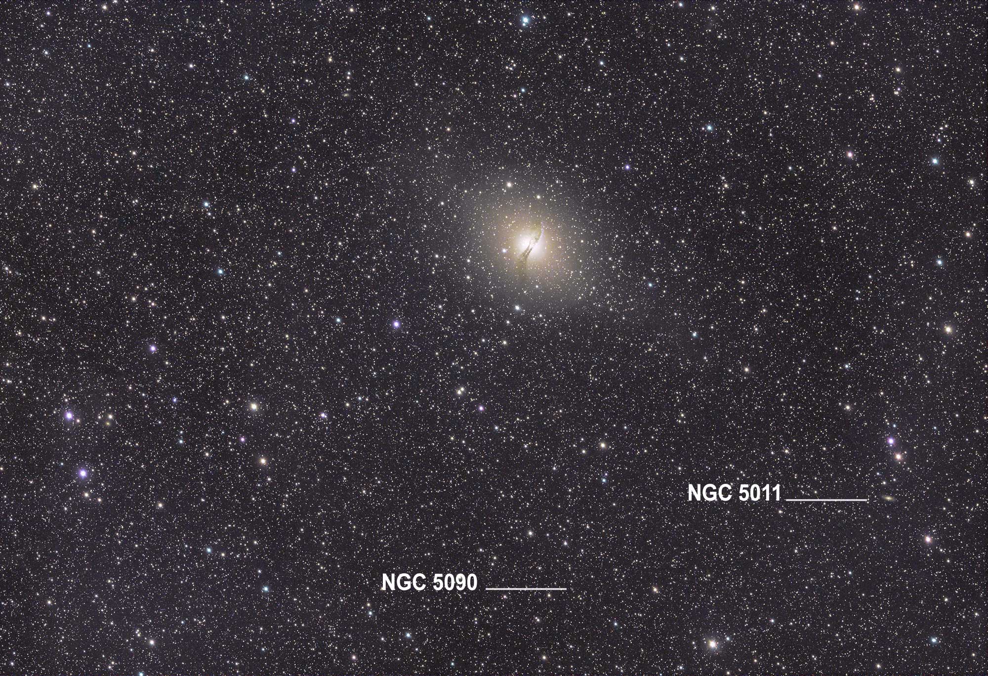 NGC5128 captured with RASA8 and ASI294Mc Pro