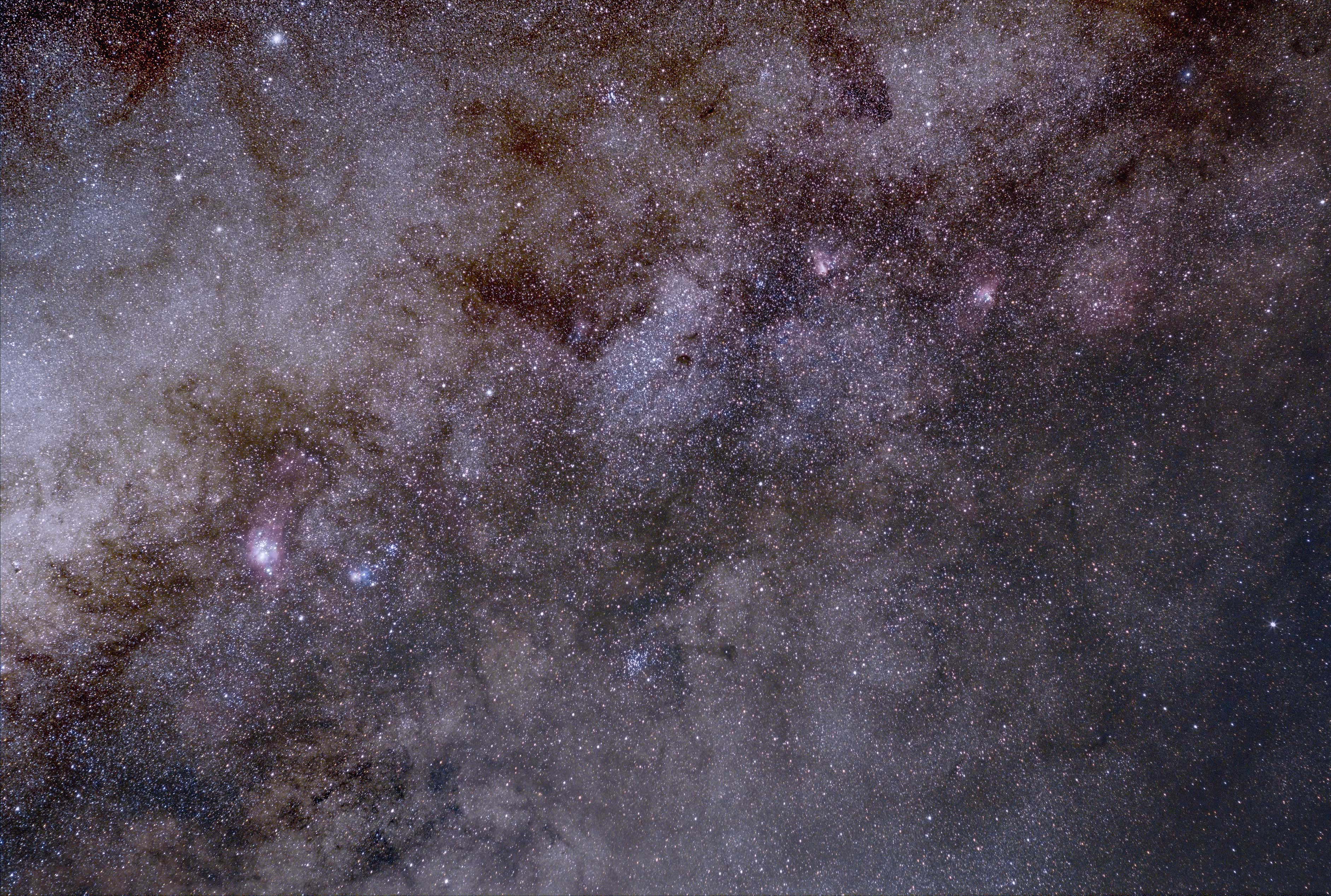  Sagittarius wide field with Orion 50mm lens and ASI294MC Pro