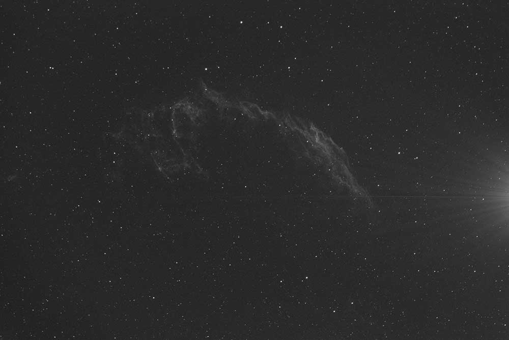 Single 600 sec sub exposure highlighting the amp glow on the ASI183mm