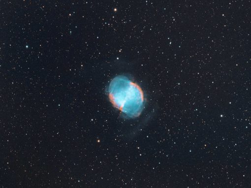 M27 captured with William Optics GTF102 & ASI183MM Pro camera