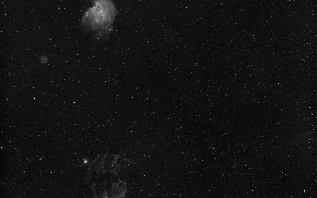 The Borg55FL captures NGC2174 & IC443 in hydrogen alpha
