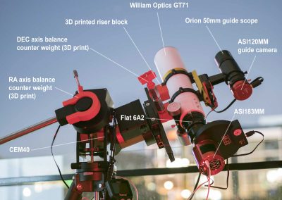 First Light with the ASI183MM Pro & William Optics GT71