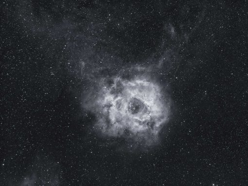 Astrophotography of the Rosette Nebula in HA using the Borg55FL