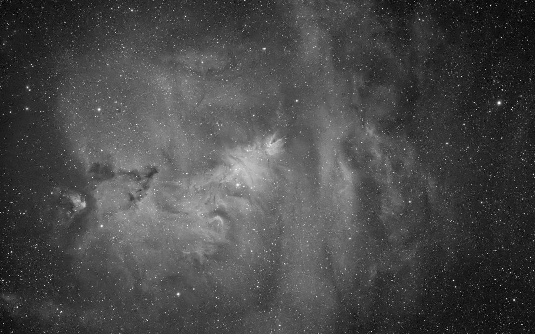 The Borg55FL captures NGC 2264 in hydrogen alpha