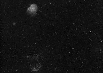The Borg55FL captures NGC2174 & IC443 in hydrogen alpha