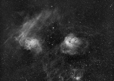 The Flaming Star Nebula in hydrogen alpha with the Borg55FL
